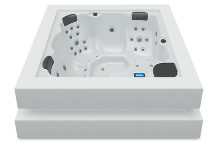 SPA CUBE ERGO - Acrylique white solidsurface