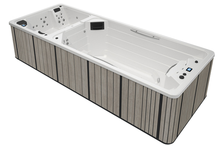 Spa de nage 6 mtres - swimspa-duo-white-acrylique